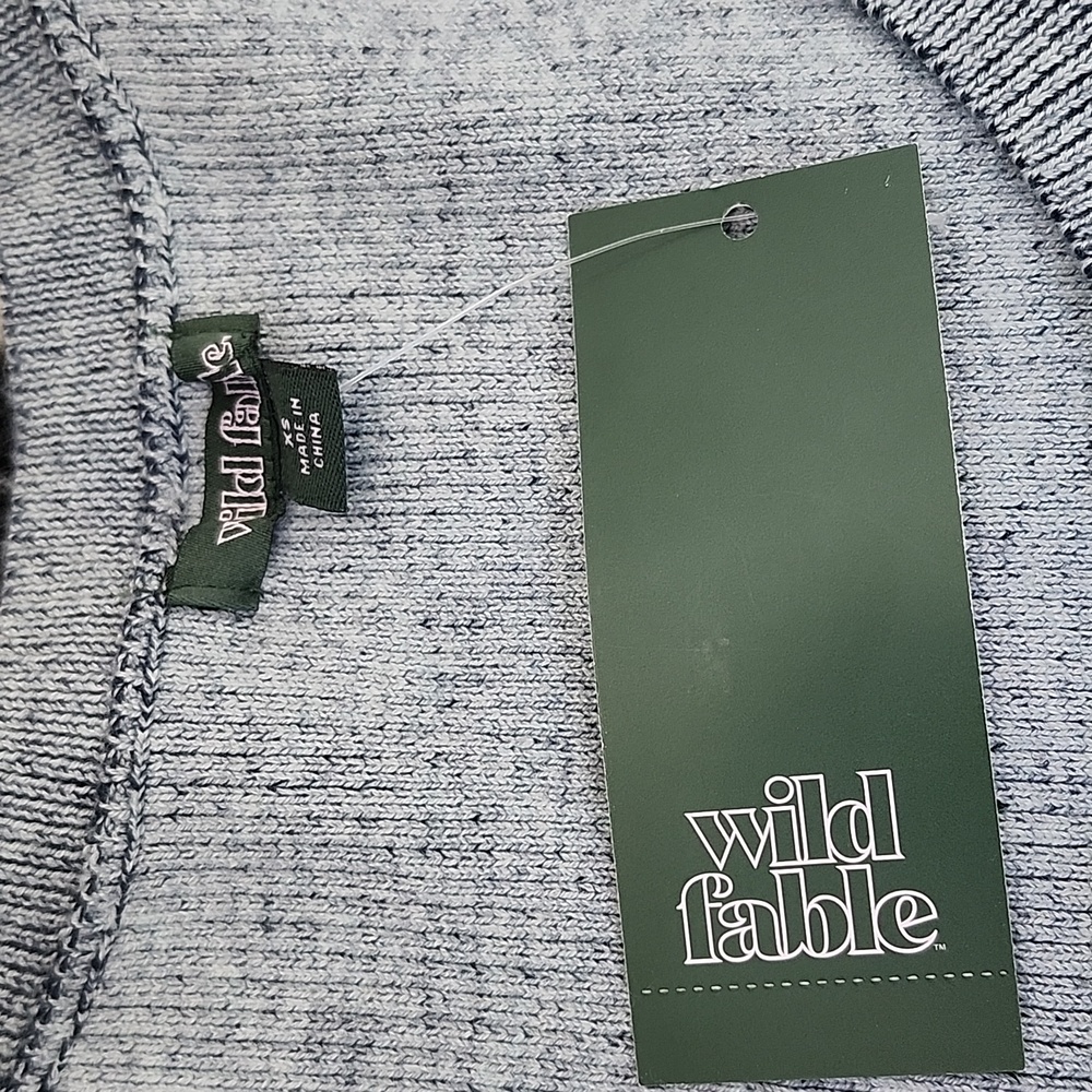Wild fable Striped blue Cardigan, xs - Picture 2 of 8